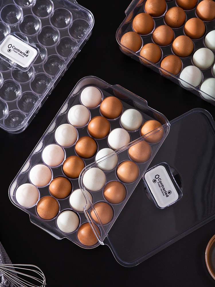 冰箱鸡蛋保鲜塑料高透明饺子盒