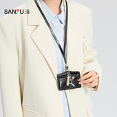 三福包饰春季 玩趣通勤清新可爱风简约横卡包包挂装 饰519832