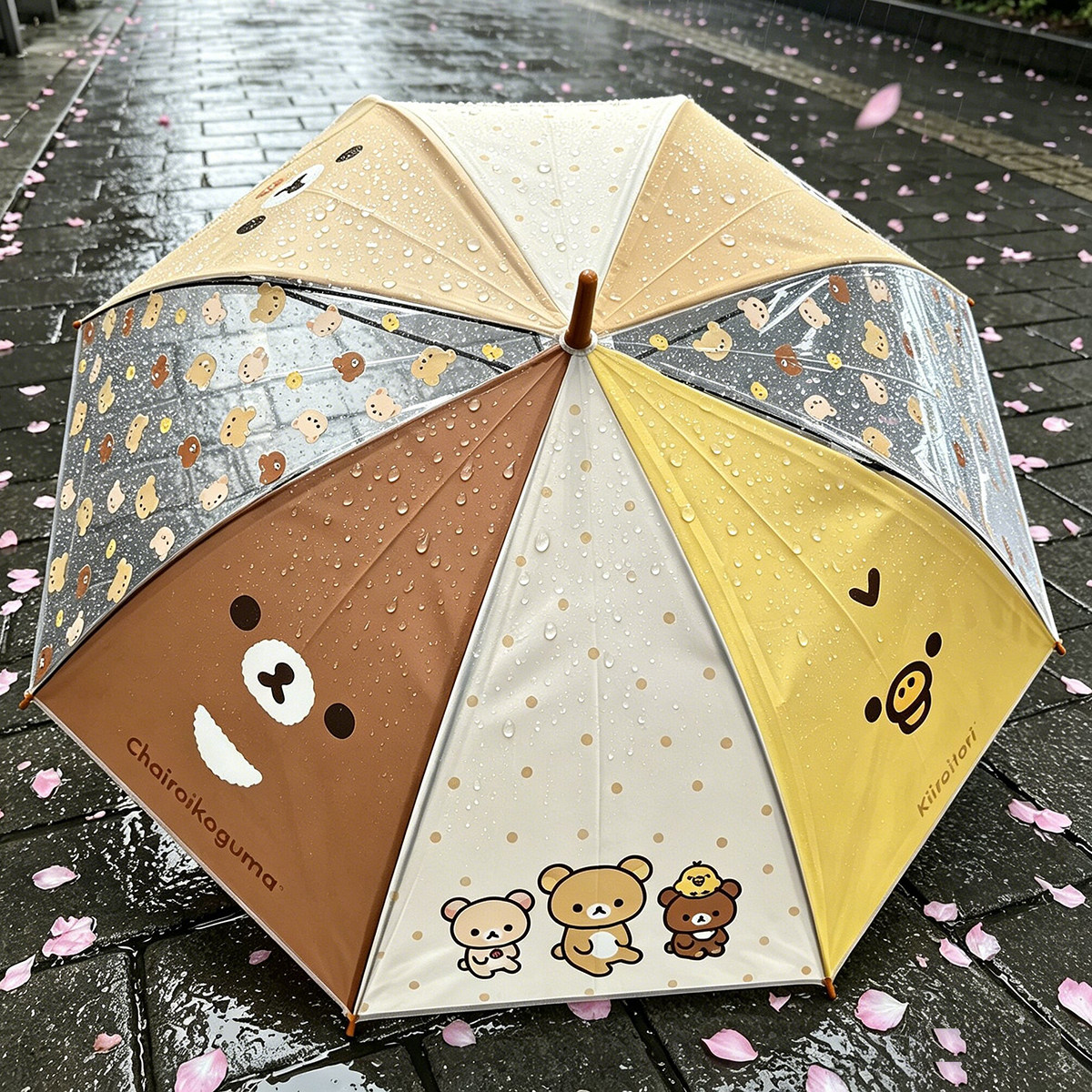 原单正版轻松熊雨伞自动透明伞2026新款可爱学生少女心高颜值网红 - 实物图