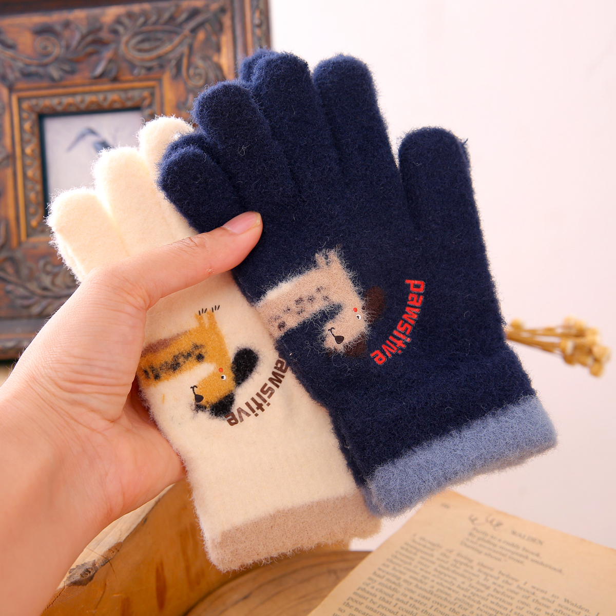 儿童手套冬季保暖分指男童五指