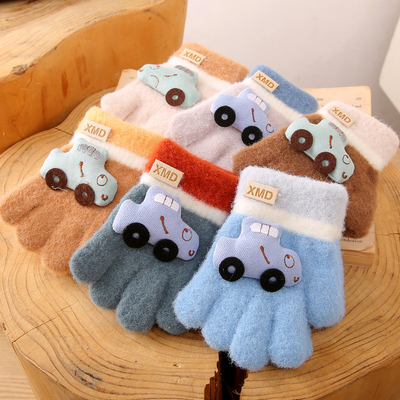 婴儿小手套五指一岁保暖防冻分指