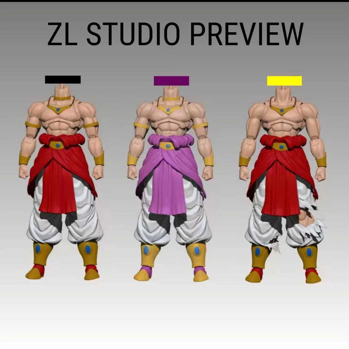 thumbnail for ZL Broly Ancient Tiger Warrior Thin Cloth 1-12 Movable Figure