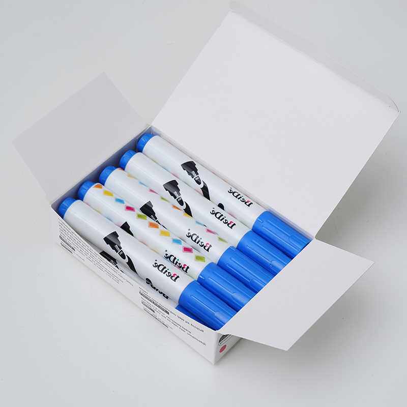 화이트 보드 펜 지울 수있는 대형 두꺼운 머리 칠판 펜 어린이 무독성 잉크 교사 수성 색상 빨간색 파란색 검정색 흰색