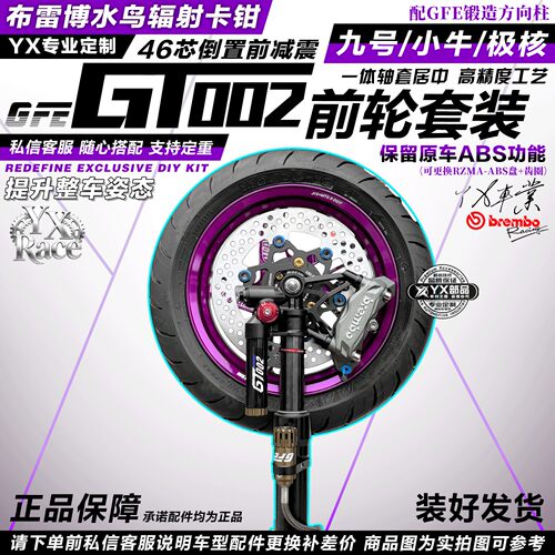 狙击者GFE-GT002前轮套装九号MZ/M3小牛FX/NX极核AE4/AE5前减震