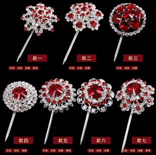 戏剧水钻头面头饰 戏曲花旦青衣包头额头单个大泡子 京式大宝石