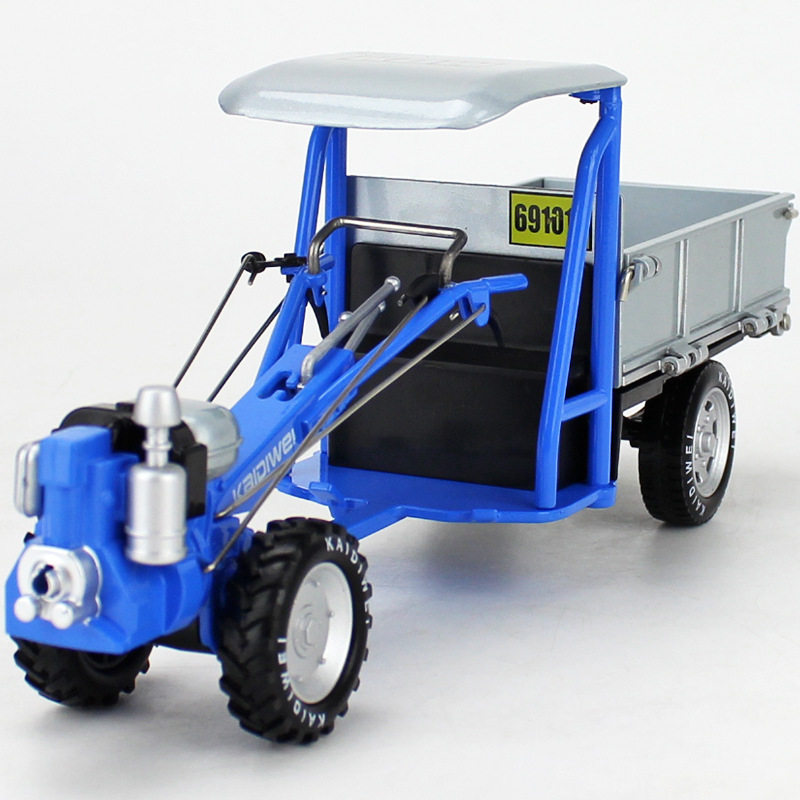 凯迪威1:16合金手扶拖拉机 农夫车模型玩具收藏摆件 油动电动车模