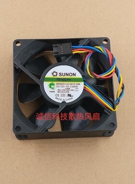全新SUNON MF80201VX-Q010-S99 8020 12V 3.84W 4线PWM 散热风扇