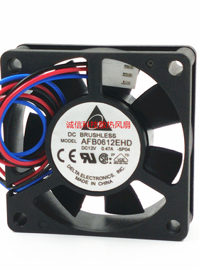 全新台达DELTA 6020 AFB0612EHD 12V 0.47A PWM大风量散热风扇6CM
