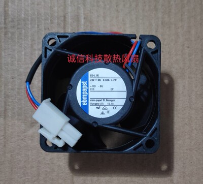 614JH 全新原装德国风机 Papst 6032 DC24V EBM 7.7W散热风机风扇