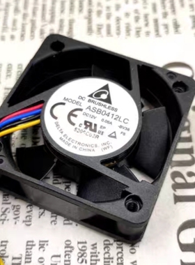 Delta/台达ASB0412LC 4厘米12V 0.06A 4线温控 静音散热风扇 4015