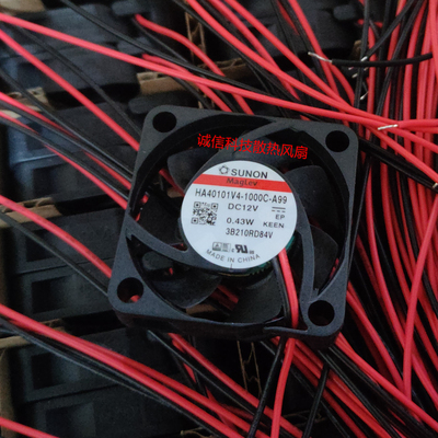 全新SUNON HA40101V4-1000C-A99/G99/F99 4010 12V 0.43W散热风扇