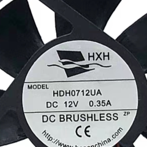 HXH全新HDH0712UA DC12V 0.35A 7CM 7025电焊机电源机箱散热风扇