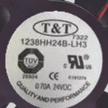 T&T 1238HH24B 24V DC 0.70A 2线 12厘米12038变频器散热风扇