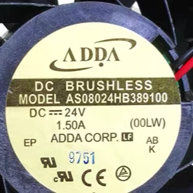 ADDA AS08024HB389100 24V 1.50A 8038 变频器散热风扇80*80*38MM
