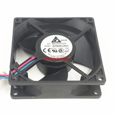 全新台达DELTA EFB0812EH DC12V 0.42A 80*80*25MM 3线变频器风扇