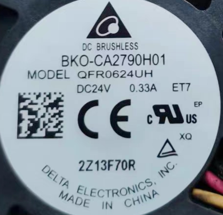 BKO-CA2790H01 QFR0624UH 24V 0.33A 6CM三菱变频器风扇3线带检测
