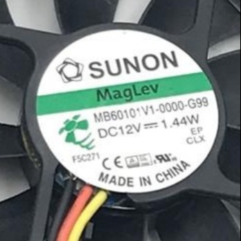 建准 MB60101V1-0000-G99 6010 12V 1.44W 离子电视机 大屏幕风扇