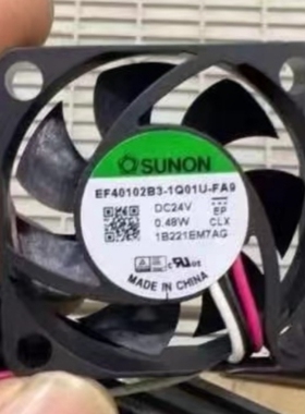 全新建准SUNON  EF40102B3-1Q01U-FA9 4厘米DC24V变频器散热风扇