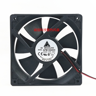 全新原装Delta台达AFB1224HH/VH/M 12CM散热风机24V变频器风扇