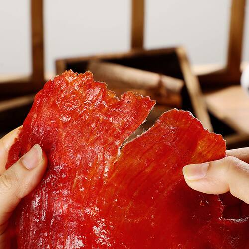 裕杨大片手撕猪肉脯原味黑椒即食熟食网红后腿肉干零食品小吃