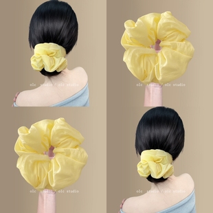 明媚夏日 扎头发皮筋旅行发卡 韩系清新大肠发圈头绳女2025新款