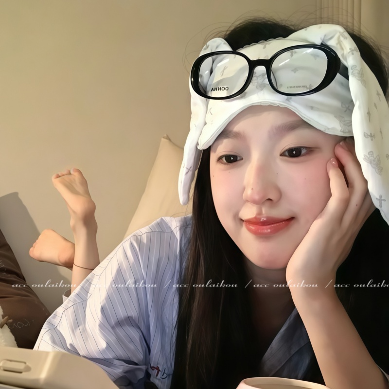 纯欲出片白兔眼罩甜美可人