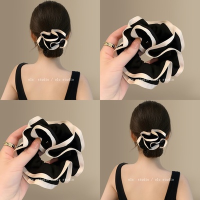 浪漫溢出~小香风高级感缎面发圈