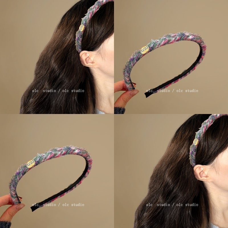 葡萄成熟！复古毛绒发箍！百搭头箍气质洗脸压发发卡文化创意手环