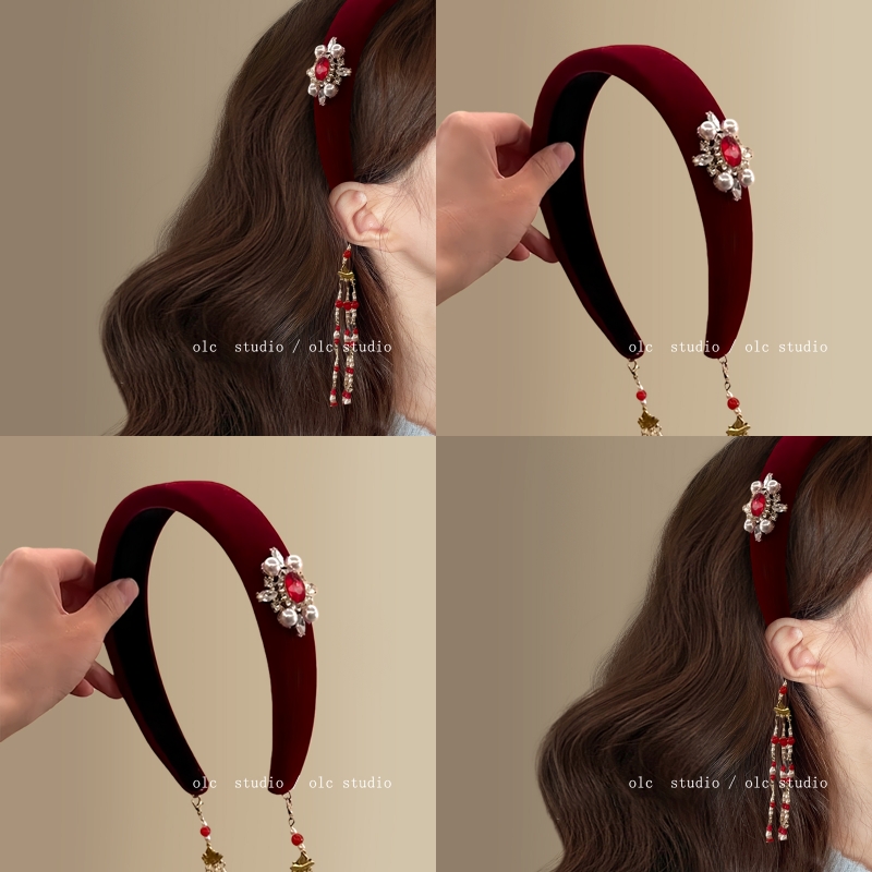 《红昭愿》新中式珍珠流苏发箍