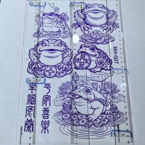 金蟾葫芦招财烙画烫画2张任选