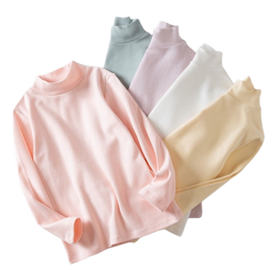 高领女童打底衫男童长袖儿童内搭