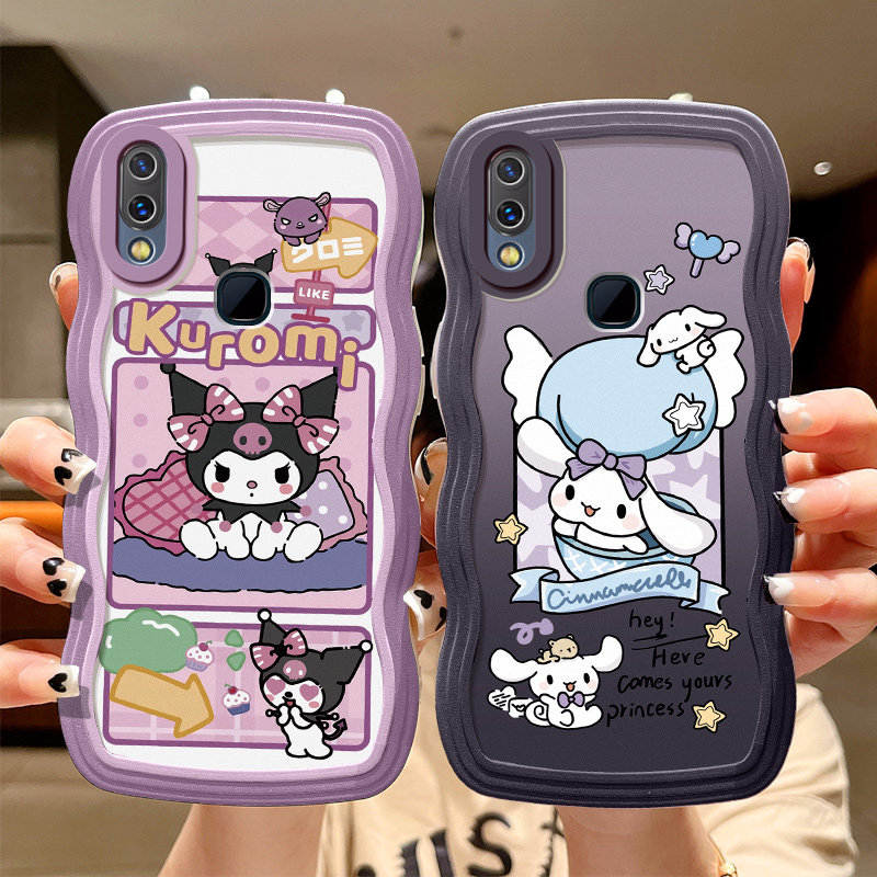 适用vivox21手机壳可爱日韩波浪纹vivox21a步步高叉21x后指纹viovx