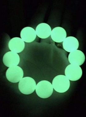 手串绿色超亮会发光小礼品佛珠