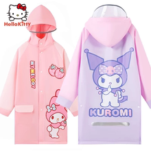 三丽鸥女孩雨衣雨鞋套装儿童雨披库洛米学生上学专用女童防水衣