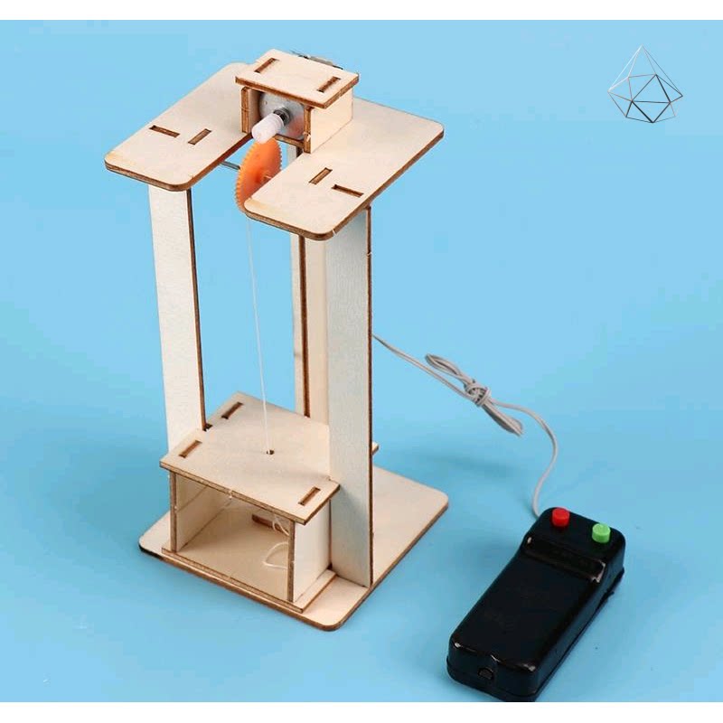 电梯升降机小制作高中生通用技术作品自制科技创意机械发明迷