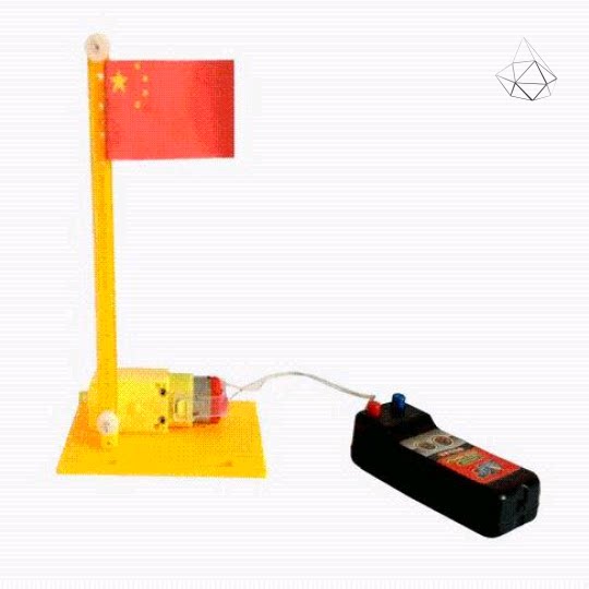 电动升旗装置科幻小制作爱国科技升国旗小制作科学创新小作品科创