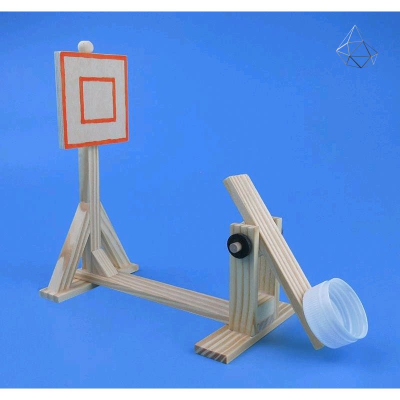 通用技术作品高中材料高中生手工拼装益智玩具杠杆原理投篮器diy