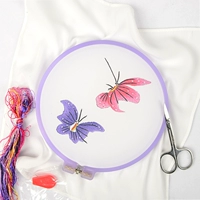 Su thêu DIY người mới bắt đầu kit công cụ khăn tay truyền thống vật liệu nhập cảnh hướng dẫn sử dụng thêu thêu thêu cổ d. - Bộ dụng cụ thêu tranh thêu phong thủy