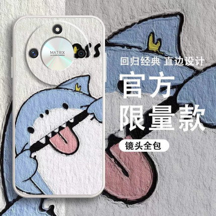 适用荣耀x50手机壳直边x60Pro液态硅胶x50GT男女新款x40i简约X50i+全包防摔x30可爱x20se创意小众x10硅胶软壳