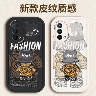 适用OPPOk10手机壳k9新款 k3防摔a11硅胶r17保护套r15软外壳r11小众r9皮纹一加ACE2高级感背影潮人 opk7全包k5