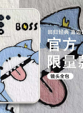 油画卡通适用OPPOk9s手机壳k12直边k9pro男女款k12plus硅胶k12x软套oppok7x新款k11外壳r17全包k10防摔保护套
