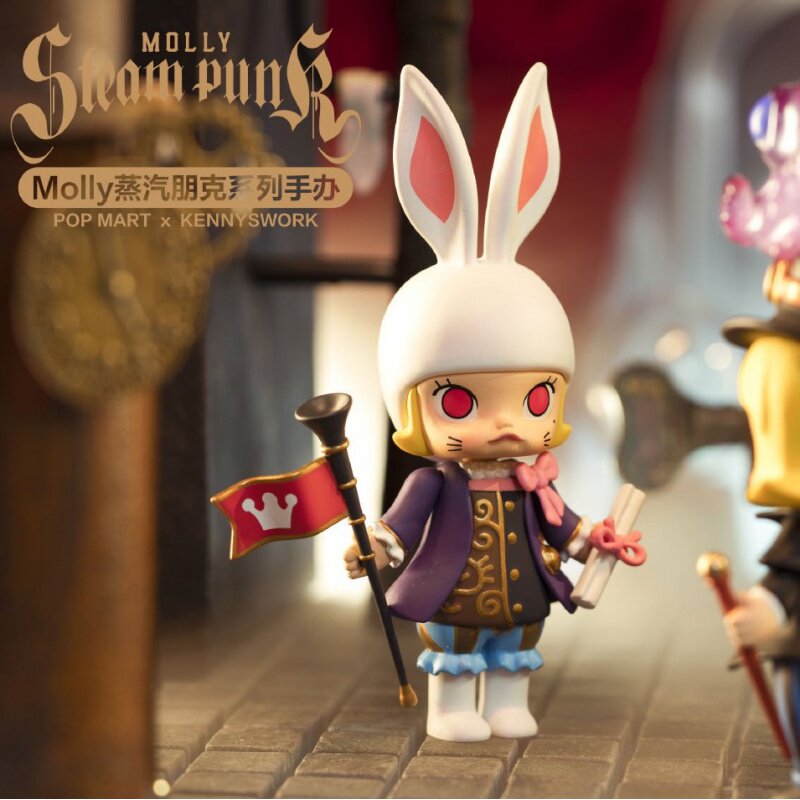 popmart泡泡玛特 molly蒸汽朋克系列盲盒公仔女生圣诞礼物娃娃