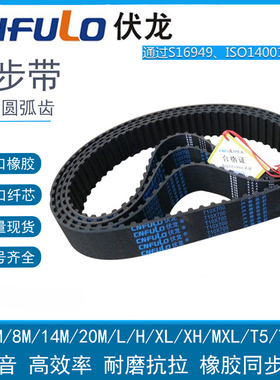 CNFULO伏龙同步带齿带传动带HTD5M675 5M685 5M690 5M695 5M700