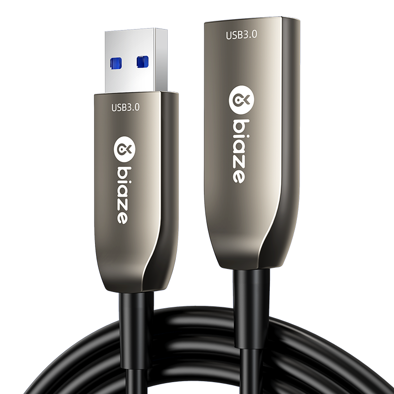 毕亚兹光纤usb3.2/3.0延长线公对