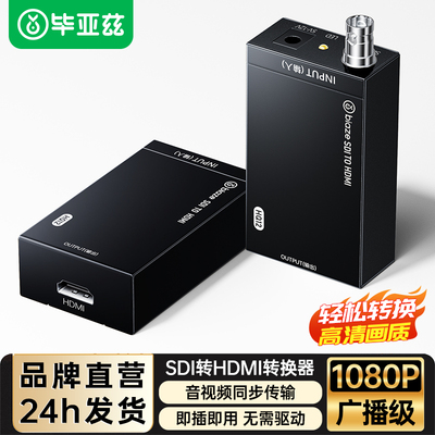 毕亚兹SDI转HDMI转换器摄像机接