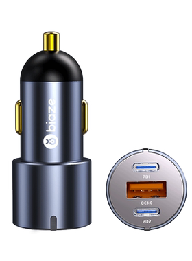 毕亚兹车载充电器30W超级快充usb
