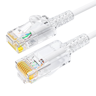 毕亚兹细网线超六类cat6a6类万兆便携家用千兆wifi连接软网络跳线