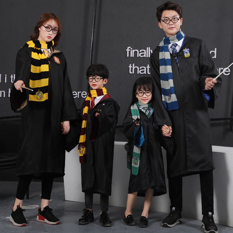 哈利波特儿童大人cosplay魔法袍