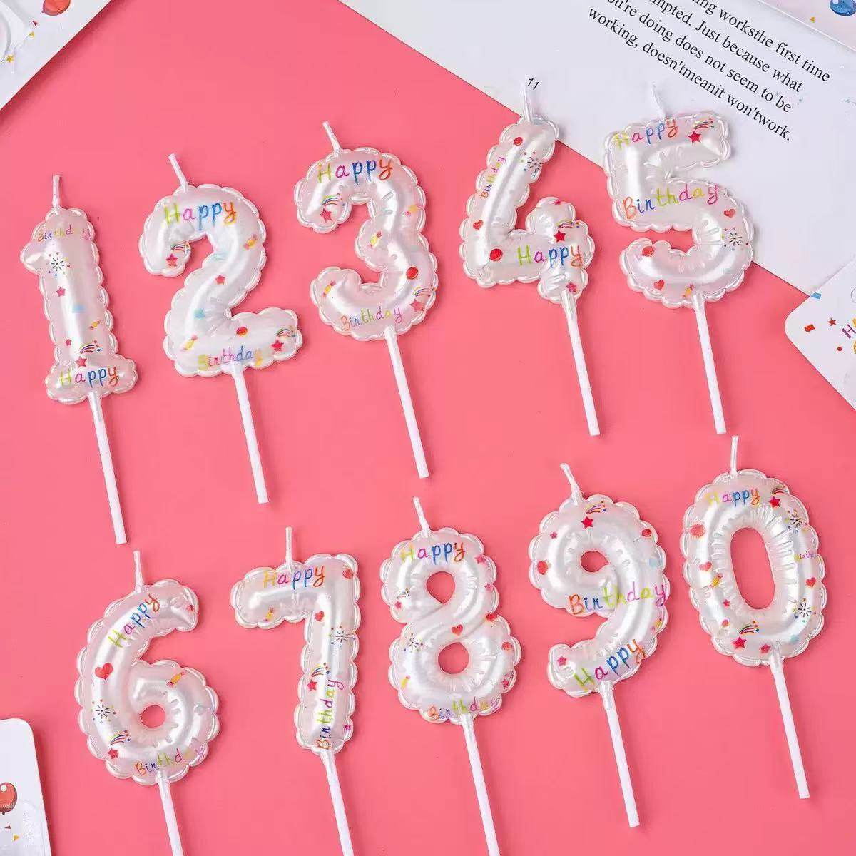 白色派对数字蜡烛数字蜡烛仿气球造型生日蛋糕甜品台烘焙插件装饰,节庆用品/礼品,节日装扮用品,淘宝优惠券,粉丝福利购,淘宝优惠卷