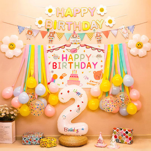 生日场景布置气球装饰